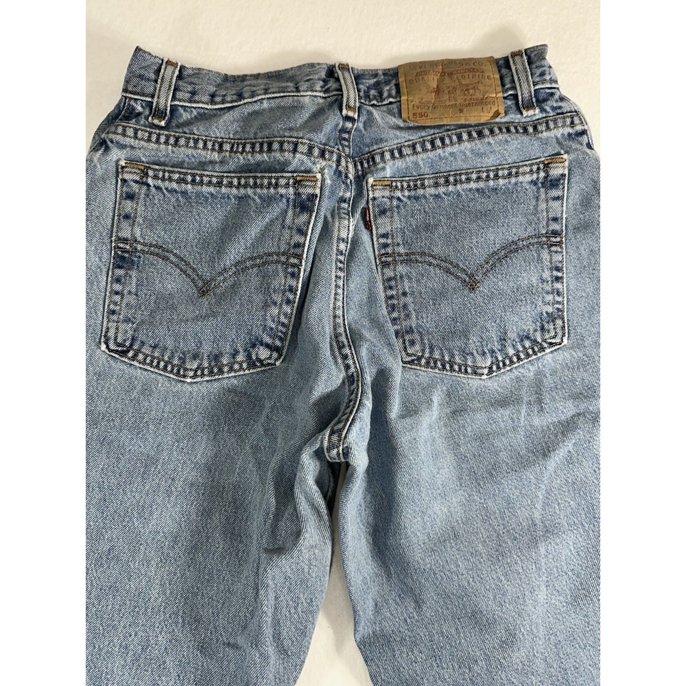 Levi's 550 Women's Jeans 8M Relaxed Fit Tapered Leg High Rise Light Wash Denim - Picture 9 of 12
